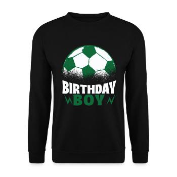 Geburtstagsbuldenfußballspieler Bday Team Party - Unisex Pullover - Schwarz - Vorne - Alina (178cm) & Michal (187cm)