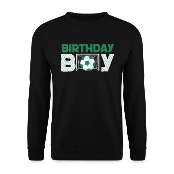 Geburtstagsbuldenfußballspieler Bday Team Party - Unisex Pullover - Schwarz - Vorne - Alina (178cm) & Michal (187cm)