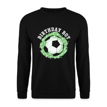 Geburtstagsbuldenfußballspieler Bday Team Party - Unisex Pullover - Schwarz - Vorne - Alina (178cm) & Michal (187cm)