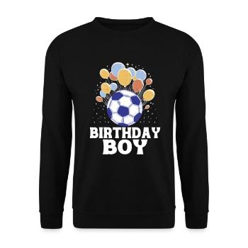Geburtstagsbuldenfußballspieler Bday Team Party - Unisex Pullover - Schwarz - Vorne - Alina (178cm) & Michal (187cm)