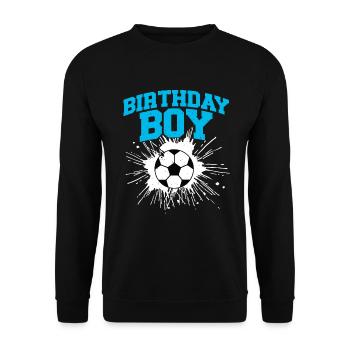 Geburtstagsbuldenfußballspieler Bday Team Party - Unisex Pullover - Schwarz - Vorne - Alina (178cm) & Michal (187cm)