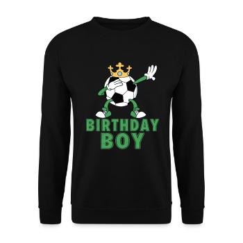 Geburtstagsbuldenfußballspieler Bday Team Party - Unisex Pullover - Schwarz - Vorne - Alina (178cm) & Michal (187cm)