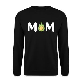 Avocado Mom Mamacado Pregnant Mom - Unisex Sweatshirt - black - Front - Alina (178cm) & Michal (187cm)