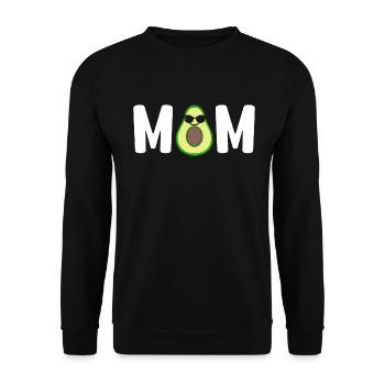 Avocado Mom Mamacado Pregnant Mom - Unisex Sweatshirt - black - Front - Alina (178cm) & Michal (187cm)