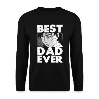 Papa Anime Comme Un Papa Ordinaire Otaku Manga Japonais - Sweat-shirt Unisexe - noir - Devant - Alina (178cm) & Michal (187cm)