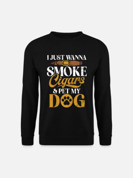 Cigar Smoker - Unisex Sweatshirt - black