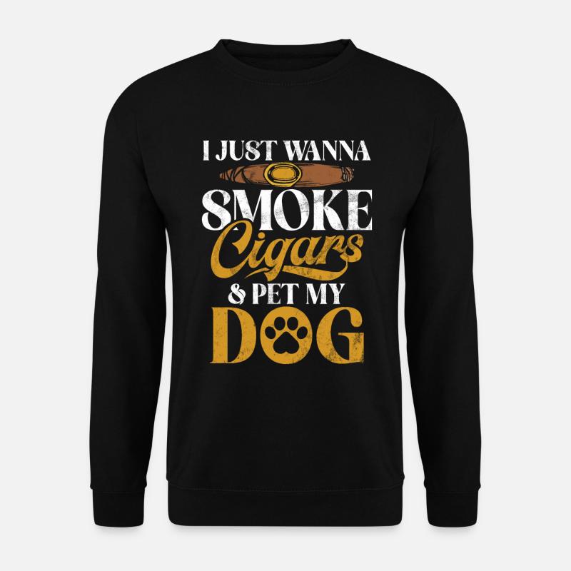 Cigar Smoker - Unisex Sweatshirt - black