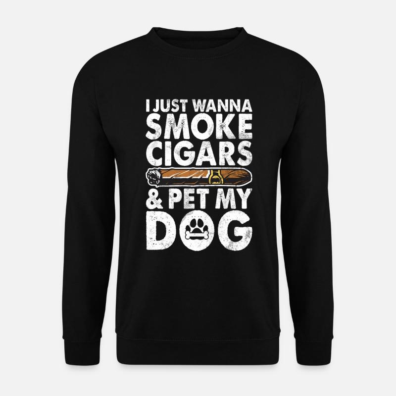 Cigar Smoker - Unisex Sweatshirt - black