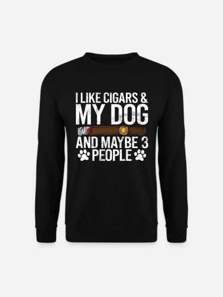 Cigar Smoker - Unisex Sweatshirt - black