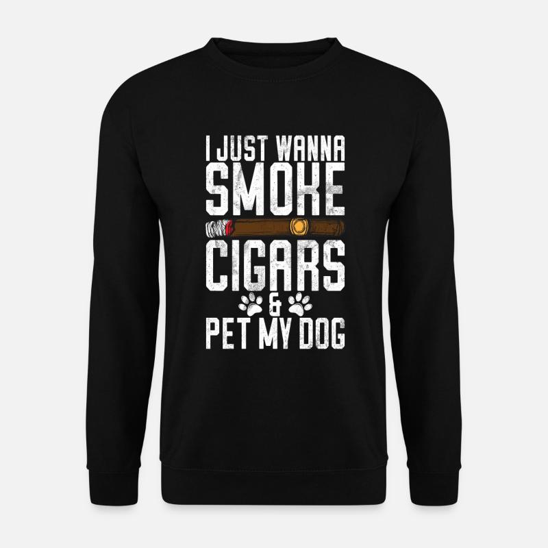 Zigarrenraucher - Unisex Pullover - Schwarz