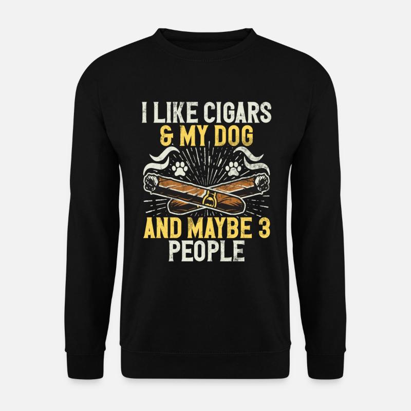 Cigar Smoker - Unisex Sweatshirt - black