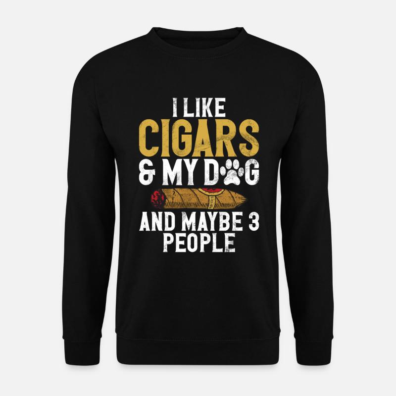 Zigarrenraucher - Unisex Pullover - Schwarz