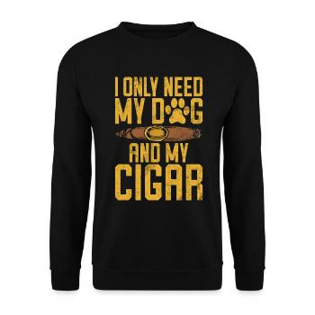 Fumeur de cigares - Sweat-shirt Unisexe - noir - Devant - Alina (178cm) & Michal (187cm)