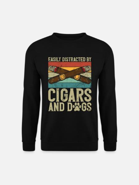 Cigar Smoker - Unisex Sweatshirt - black