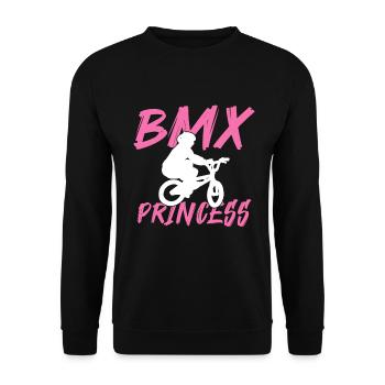 BMX Rider Fille Vélo Vélo Stunt Racing Enfants - Sweat-shirt Unisexe - noir - Devant - Alina (178cm) & Michal (187cm)