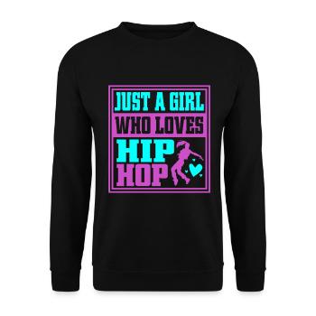 HipHop Dancers Breakdancing 80s 90s Hip Hop - Unisex Sweatshirt - black - Front - Alina (178cm) & Michal (187cm)