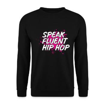 HipHop -Tänzer Breakdancing Der 80er 90er Hip Hop - Unisex Pullover - Schwarz - Vorne - Alina (178cm) & Michal (187cm)