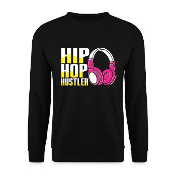 HipHop -Tänzer Breakdancing Der 80er 90er Hip Hop - Unisex Pullover - Schwarz - Vorne - Alina (178cm) & Michal (187cm)
