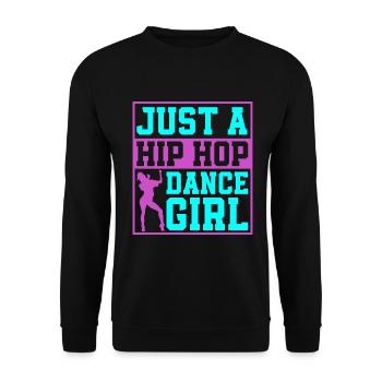 HipHop Dancers Breakdancing 80s 90s Hip Hop - Unisex Sweatshirt - black - Front - Alina (178cm) & Michal (187cm)