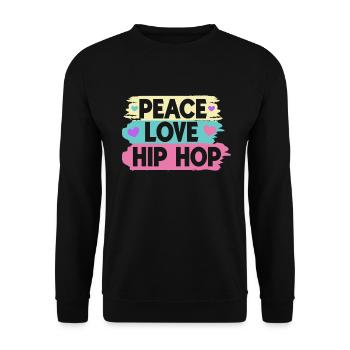 HipHop Dancers Breakdancing 80s 90s Hip Hop - Unisex Sweatshirt - black - Front - Alina (178cm) & Michal (187cm)