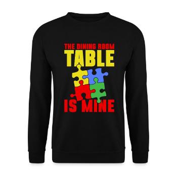 Jigsaw Puzzle Piece Puzzle Lover - Unisex Sweatshirt - black - Front - Alina (178cm) & Michal (187cm)