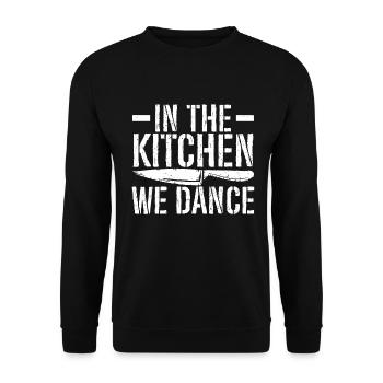 Kitchen Cooking Lover Culinary Chef - Unisex Sweatshirt - black - Front - Alina (178cm) & Michal (187cm)