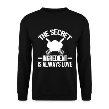 Kitchen Cooking Lover Culinary Chef - Unisex Sweatshirt - black - Front - Alina (178cm) & Michal (187cm)