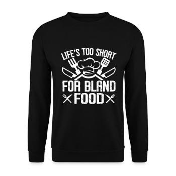 Kitchen Cooking Lover Culinary Chef - Unisex Sweatshirt - black - Front - Alina (178cm) & Michal (187cm)
