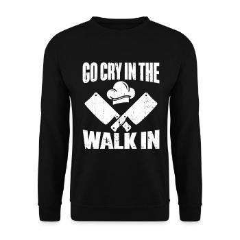 Kitchen Cooking Lover Culinary Chef - Unisex Sweatshirt - black - Front - Alina (178cm) & Michal (187cm)