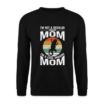 Bärde Drachenliebhaber Pogona Reptile Eidechse - Unisex Pullover - Schwarz - Vorne - Alina (178cm) & Michal (187cm)