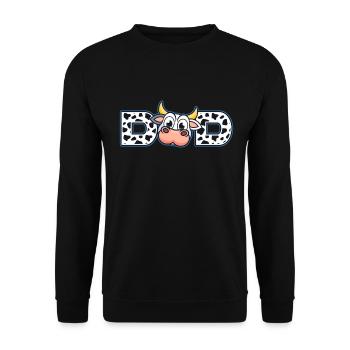 Dad Cowboy Birthday Family Matching Party - Unisex Sweatshirt - black - Front - Alina (178cm) & Michal (187cm)