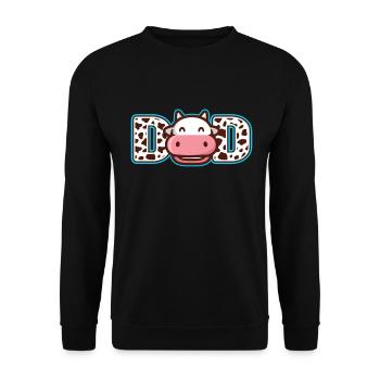 Dad Cowboy Birthday Family Matching Party - Unisex Sweatshirt - black - Front - Alina (178cm) & Michal (187cm)
