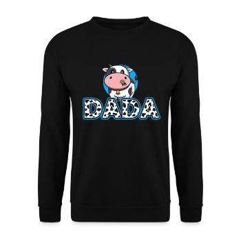 Dad Cowboy Birthday Family Matching Party - Unisex Sweatshirt - black - Front - Alina (178cm) & Michal (187cm)