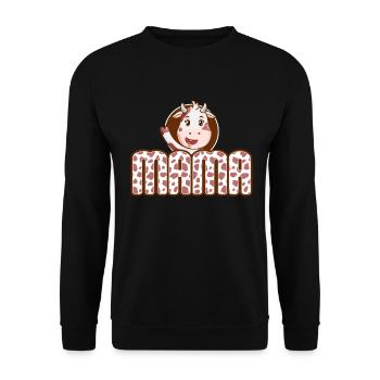 Mère Cowboy anniversaire famille match partie - Sweat-shirt Unisexe - noir - Devant - Alina (178cm) & Michal (187cm)