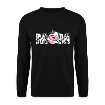 Mère Cowboy anniversaire famille match partie - Sweat-shirt Unisexe - noir - Devant - Alina (178cm) & Michal (187cm)