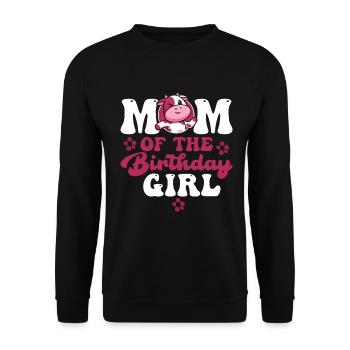 Mère Cowboy anniversaire famille match partie - Sweat-shirt Unisexe - noir - Devant - Alina (178cm) & Michal (187cm)