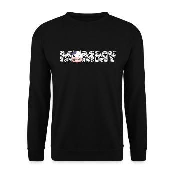 Mère Cowboy anniversaire famille match partie - Sweat-shirt Unisexe - noir - Devant - Alina (178cm) & Michal (187cm)