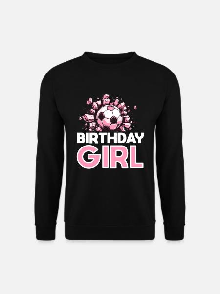 Bursdagsjente fotball Bday party tema - Genser unisex - svart