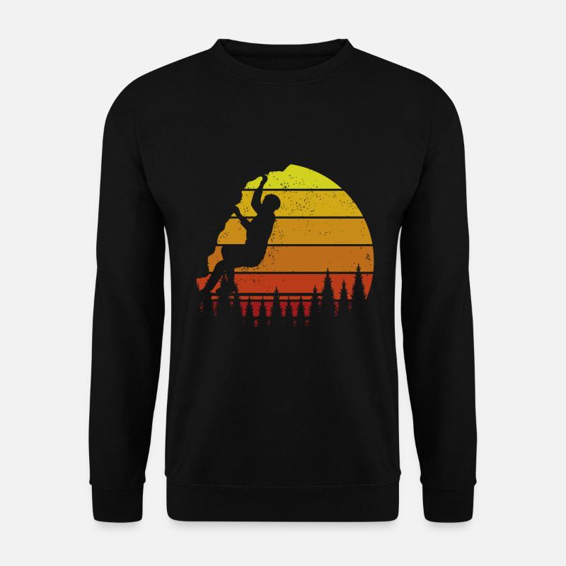 Klettern Mountain Boulder Climble Kletterer - Unisex Pullover - Schwarz
