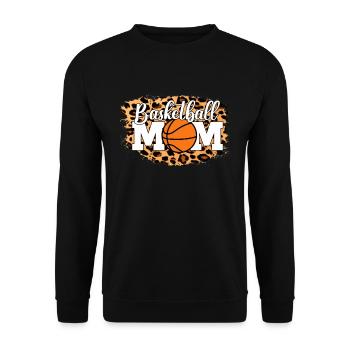 Basketball Mom Basketball Mama - Unisex Pullover - Schwarz - Vorne - Alina (178cm) & Michal (187cm)