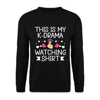 Korean Drama Merch K-Drama Lover Fan - Unisex Sweatshirt - black - Front - Alina (178cm) & Michal (187cm)