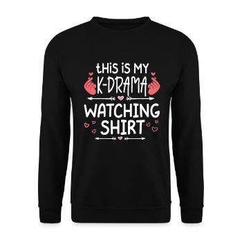 Korean Drama Merch K-Drama Lover Fan - Unisex Sweatshirt - black - Front - Alina (178cm) & Michal (187cm)