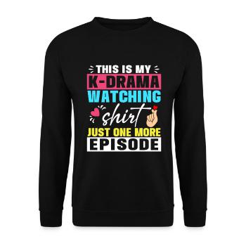 Korean Drama Merch K-Drama Lover Fan - Unisex Sweatshirt - black - Front - Alina (178cm) & Michal (187cm)