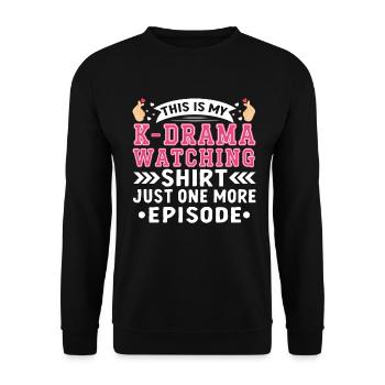 Fan d’amant de K-Drama Korean Drama Merch - Sweat-shirt Unisexe - noir - Devant - Alina (178cm) & Michal (187cm)