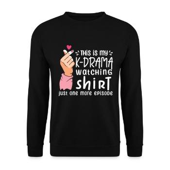 Korean Drama Merch K-Drama Lover Fan - Unisex Sweatshirt - black - Front - Alina (178cm) & Michal (187cm)