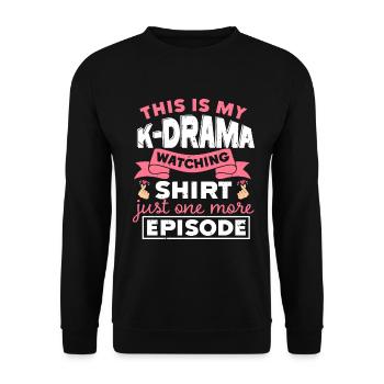 Korean Drama Merch K-Drama Lover Fan - Unisex Sweatshirt - black - Front - Alina (178cm) & Michal (187cm)