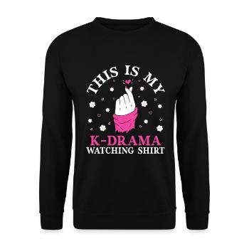 Korean Drama Merch K-Drama Lover Fan - Unisex Sweatshirt - black - Front - Alina (178cm) & Michal (187cm)