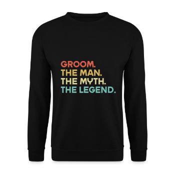Enterrement de vie de garçon marié - Sweat-shirt Unisexe - noir - Devant - Alina (178cm) & Michal (187cm)