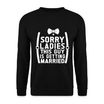 Bräutigam Bachelor Party Unkraut - Unisex Pullover - Schwarz - Vorne - Alina (178cm) & Michal (187cm)