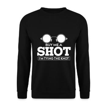 Enterrement de vie de garçon marié - Sweat-shirt Unisexe - noir - Devant - Alina (178cm) & Michal (187cm)